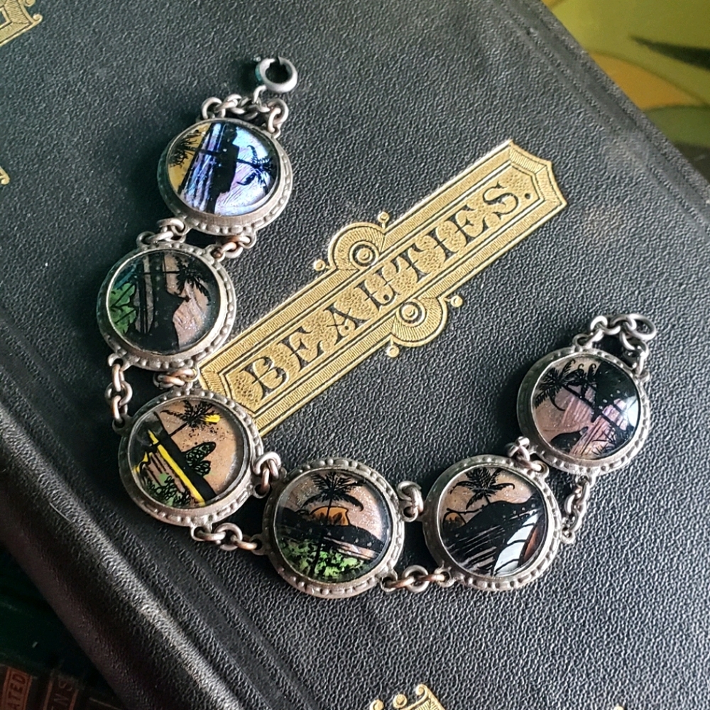 Art Deco Butterfly Morpho Bracelet